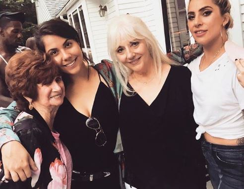 Cynthia Germanotta with her mother and daughters.